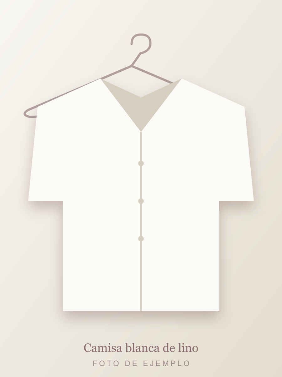 Camisa blanca de lino